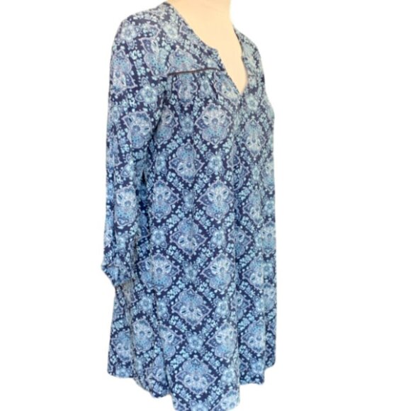 American Eagle Outfitters Shift Dress BOHO Peasant Long Sleeve Sz M #16G - Picture 4 of 9